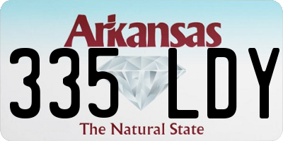 AR license plate 335LDY