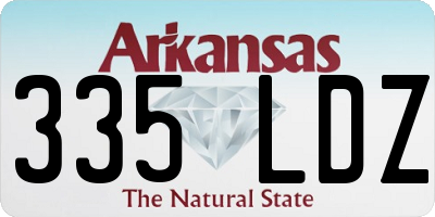 AR license plate 335LDZ