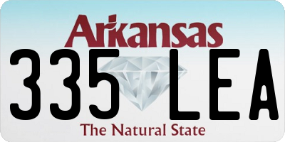 AR license plate 335LEA