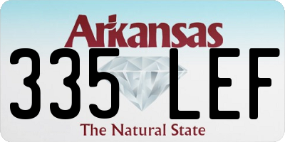 AR license plate 335LEF