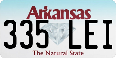 AR license plate 335LEI