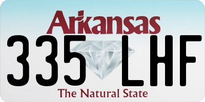 AR license plate 335LHF