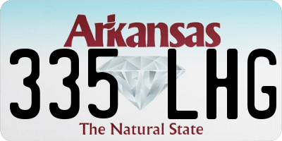AR license plate 335LHG