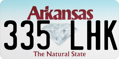 AR license plate 335LHK