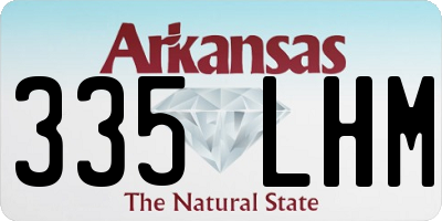 AR license plate 335LHM