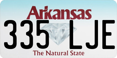 AR license plate 335LJE