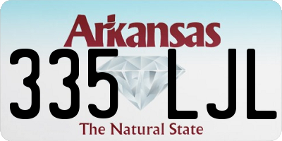 AR license plate 335LJL