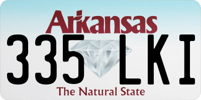 AR license plate 335LKI
