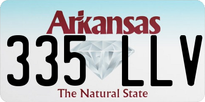 AR license plate 335LLV