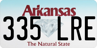 AR license plate 335LRE