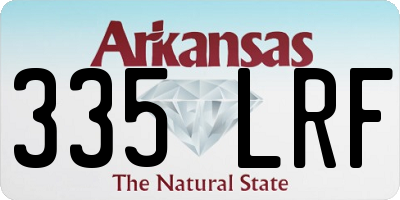 AR license plate 335LRF