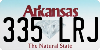 AR license plate 335LRJ