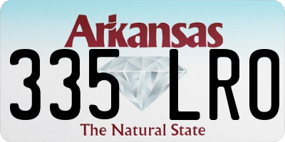 AR license plate 335LRO