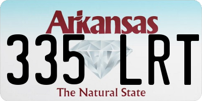 AR license plate 335LRT