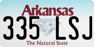 AR license plate 335LSJ