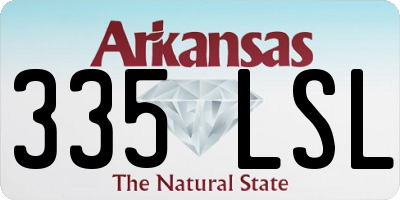 AR license plate 335LSL