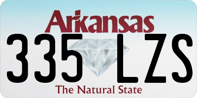 AR license plate 335LZS