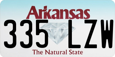 AR license plate 335LZW
