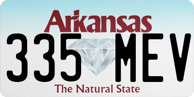 AR license plate 335MEV