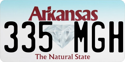 AR license plate 335MGH