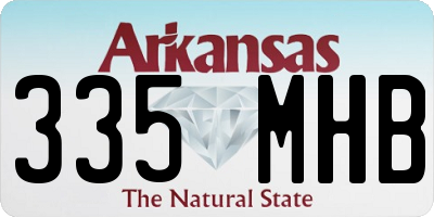 AR license plate 335MHB