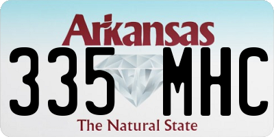 AR license plate 335MHC