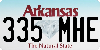 AR license plate 335MHE