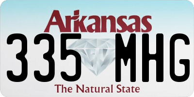 AR license plate 335MHG