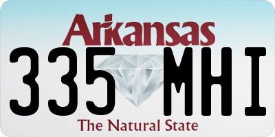 AR license plate 335MHI