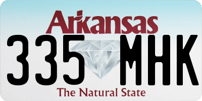 AR license plate 335MHK