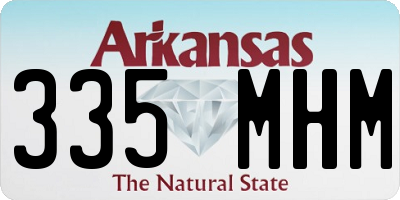 AR license plate 335MHM