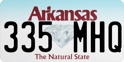 AR license plate 335MHQ