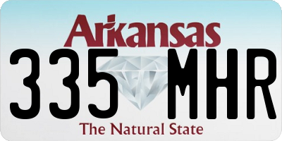 AR license plate 335MHR