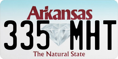 AR license plate 335MHT