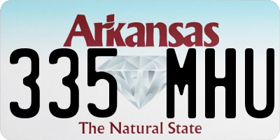 AR license plate 335MHU
