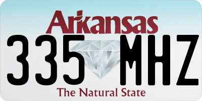AR license plate 335MHZ