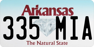 AR license plate 335MIA