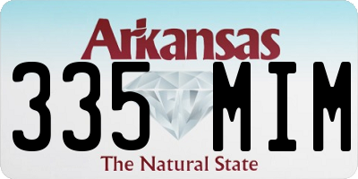 AR license plate 335MIM