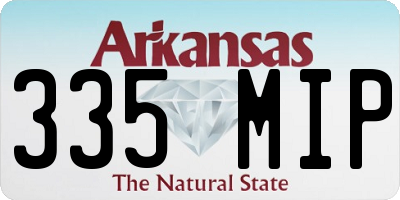 AR license plate 335MIP