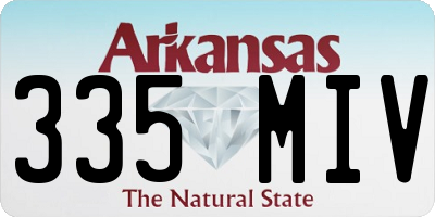 AR license plate 335MIV
