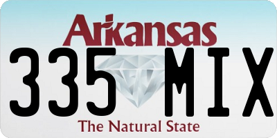 AR license plate 335MIX