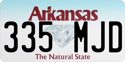 AR license plate 335MJD