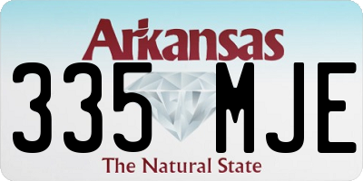 AR license plate 335MJE