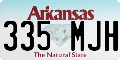 AR license plate 335MJH