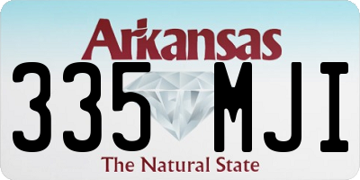 AR license plate 335MJI
