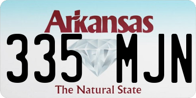 AR license plate 335MJN