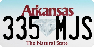 AR license plate 335MJS