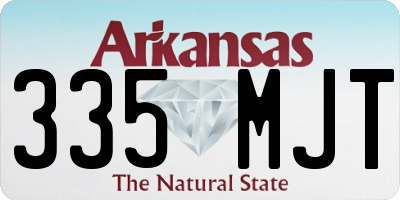 AR license plate 335MJT