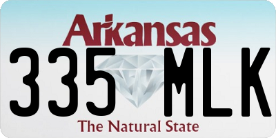 AR license plate 335MLK