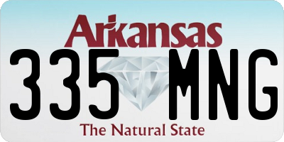 AR license plate 335MNG